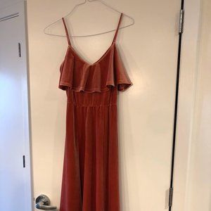 Nordstrom June & Hudson Velvet Midi Dress. Size M.